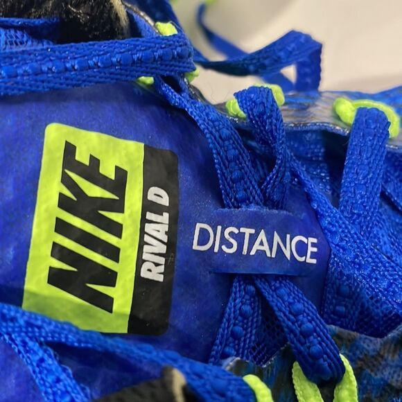 Nike Men’s Shoes Distance Rival‎ D track spikes athletic sneaker Size 11 Blue